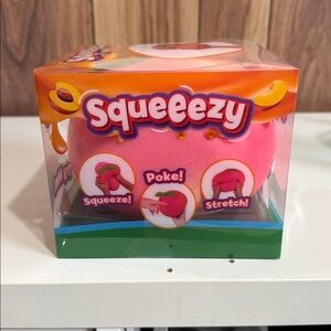 Sunny Day Squeezy Peach Squishy Fidget Toy  Fast Ship